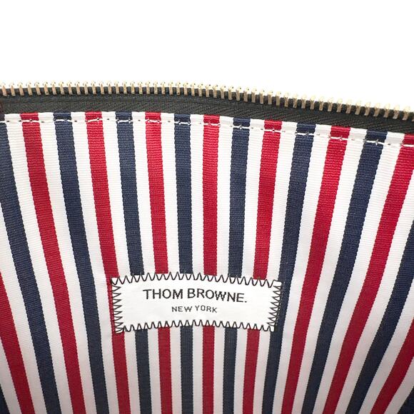 THOM BROWNE Mini Pebble Grain Gusset Folio - Picture 10 of 14